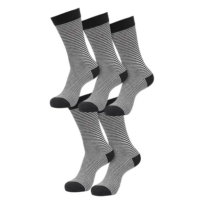 Ponožky Fine Stripe 5-Pack černé/bílé