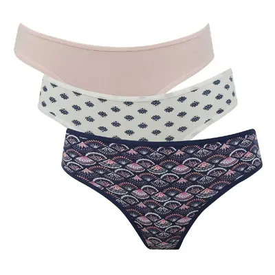 DEFACTO Fall In Love Patterned 3-Pack Slip Panties