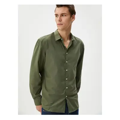 Koton Classic Shirt Slim Fit Long Sleeve Buttoned