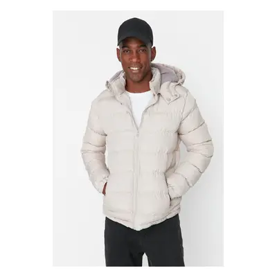 Trendyol Stone Regular Fit Wind and Water Resistant Puffer Winter Jacket