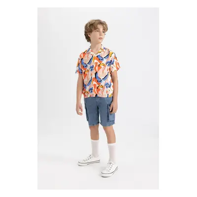 DEFACTO Boy&#39;s Cargo Pocket Jean Shorts