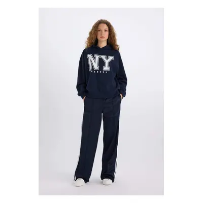 DEFACTO Wide Leg Elastic Waist Pocket Long Length Sweatpants