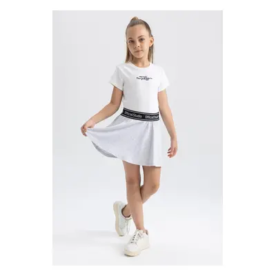 DEFACTO Girls Combed Cotton Short Skirt