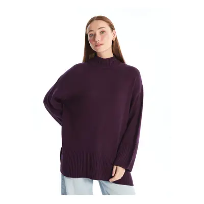 LC Waikiki Women's Half Turtleneck Oversize Knitwear Sweater