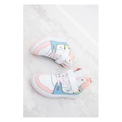 Soho Powder-White-Blue Kids Unisex Sneakers