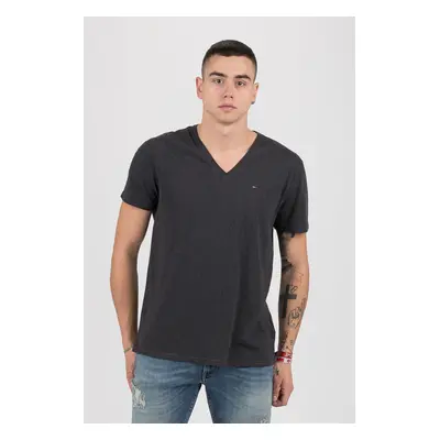 Tommy Jeans T-Shirt - TOMMY HILFIGER TJM ORIGINAL TRIBLEND V NECK TEE black