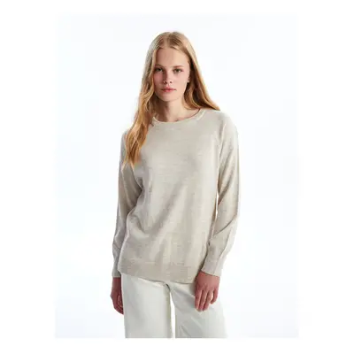 LC Waikiki Crew Neck Plain Long Sleeve Women's Knitwear Sweater