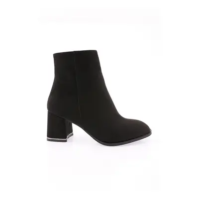 DGN Women's Heeled Boots Black Suede