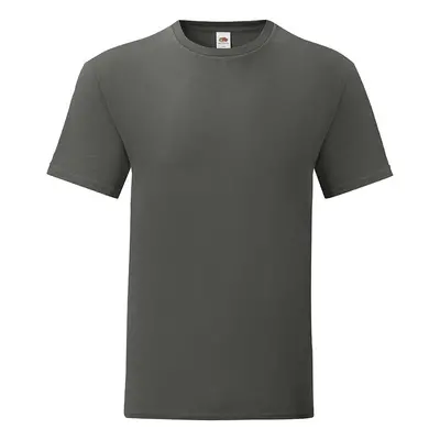 Graphite Iconic Combed Cotton T-shirt Fruit of the Loom