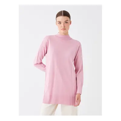 LC Waikiki Half Turtleneck Plain Long Sleeve Women's Knitwear Tunic