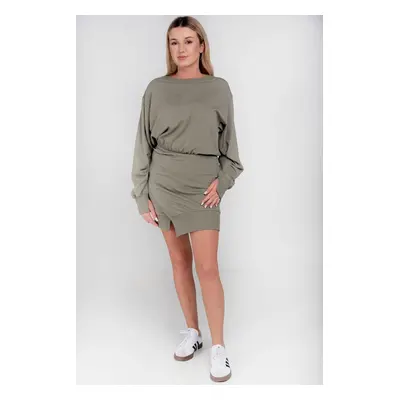 Khaki sweatshirt dress By o la la