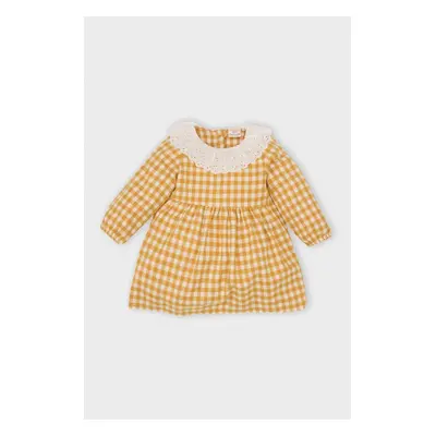 DEFACTO Baby Girl Long Sleeve Flannel Dress