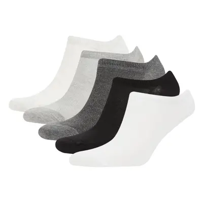 DEFACTO Men's 5-Piece Cotton Sneaker Socks