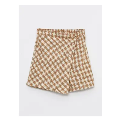 LC Waikiki Lcw Elastic Waist Patterned Girl's Shorts Skirt