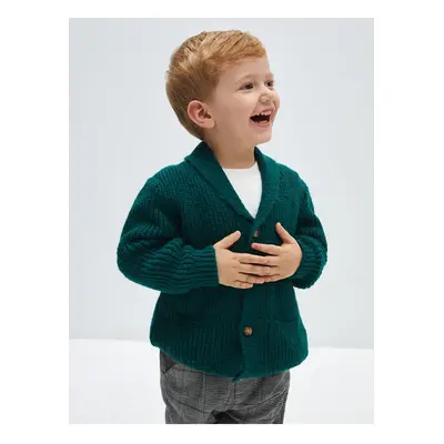 LC Waikiki LCW Shawl Collar Basic Baby Boy Knitwear Cardigan