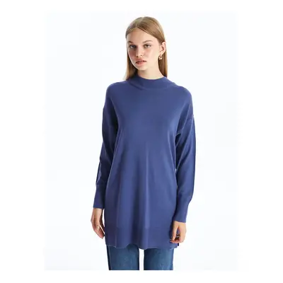 LC Waikiki Lw - Women's Half Turtleneck Plain Knit Tunic