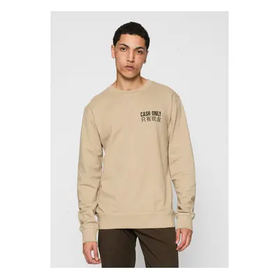 Pouze hotovost Crewneck darksand