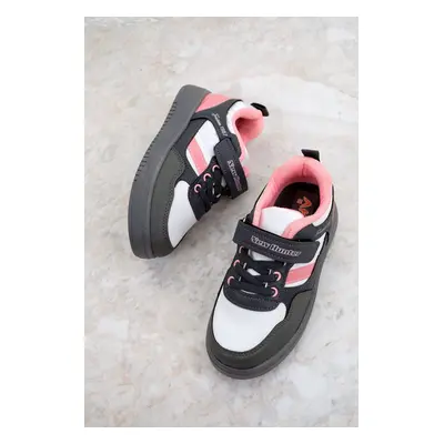 Soho Smoke-White-Pink Kids Sneaker