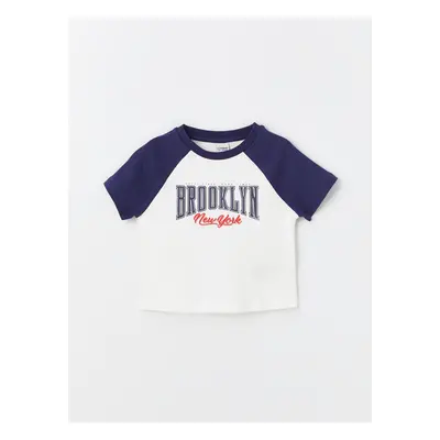 LC Waikiki Crew Neck Printed Short Sleeve Girl's T-Shirt