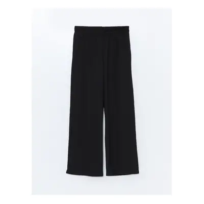 LC Waikiki Straight Wide Leg Women's Trousers with Elastic Waist