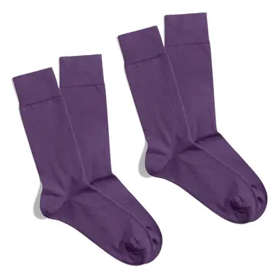 Banana Socks Unisex's 2Pack Socks Essentials Regal Plum