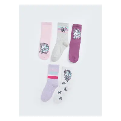 LC Waikiki Lcw Patterned Girls Socks 5-Pack