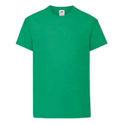 Green T-shirt for Children Original Fruit of the Loom