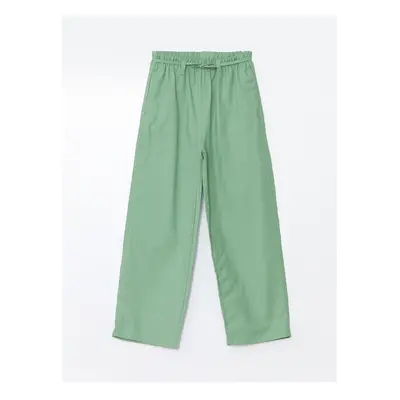 LC Waikiki Wideleg Girls' Trousers with Elastic Waist