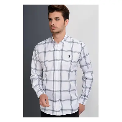 G656 DEWBERRY MEN'S SHIRT-PLAIN WHITE