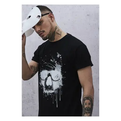 Vodní barva Skull Tee černá