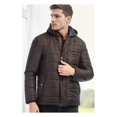 M8622 DEWBERRY MEN'S COAT-PLAIN BROWN