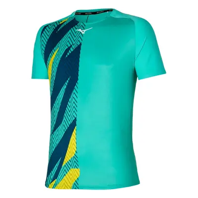 Pánské tričko Mizuno Shadow Graphic Tee Turquoise