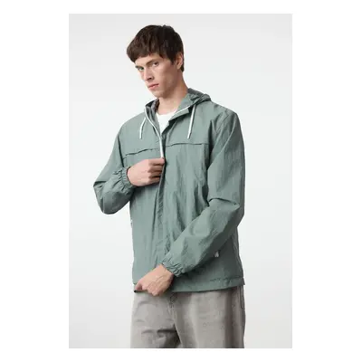 Trendyol Aqua Green Regular Fit Zippered Thin Seasonal Windbreaker & Raincoat Jacket Coat