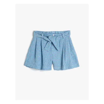 Koton Shorts Waist Tied Button Detailed