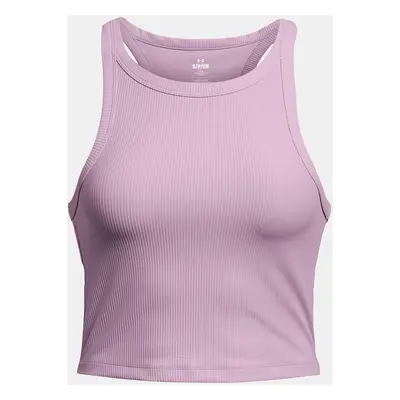 Under Armour Tílko Meridian Rib Crop Tank-PPL - Dámské