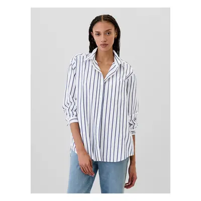 GAP Pruhovaná oversize košile Poplin Big Shirt - Dámské