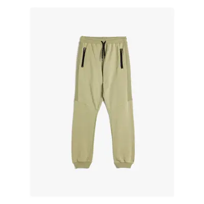 Koton Jogger Sweatpants Tied Waist Raised Cotton