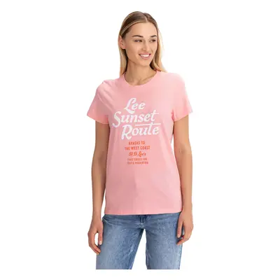 Lee Tričko Graphic Tee La Pink - Dámské