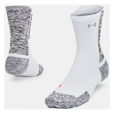 Under Armour Ponožky UA AD Run Cushion 1pk Mid-WHT - unisex