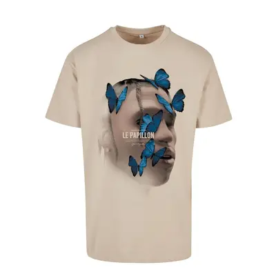 Le Papillon Oversize Tee mokrý písek