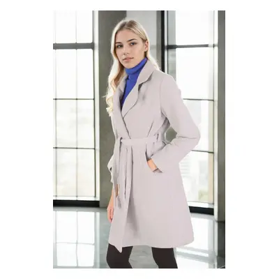 79405 Dewberry Long Women Coat-GREY