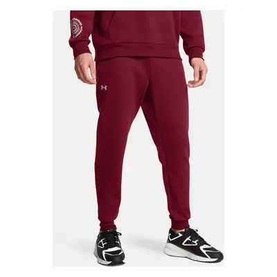 Pánské tepláky Under Armour UA Rival Fleece Joggers-RED - Pánské