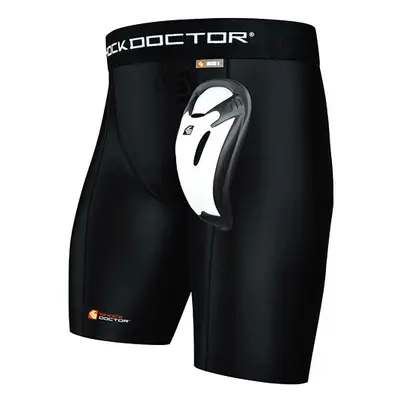 Šortky se suspenzorem Shock Doctor BioFlex Cup Black Senior