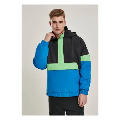 Bunda 3-Tone Neon Mix Pull Over Jacket černá/kobaltově modrá