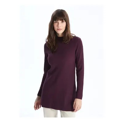 LC Waikiki Half Turtleneck Plain Long Sleeve Women's Knitwear Tunic