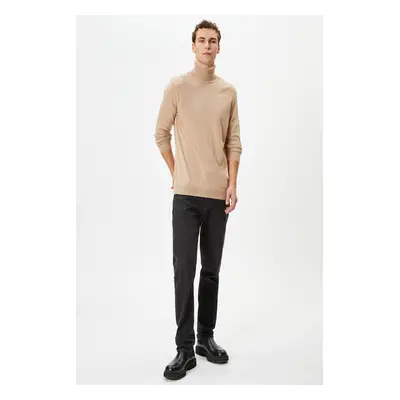 Koton Men's Camel Hair Sweater