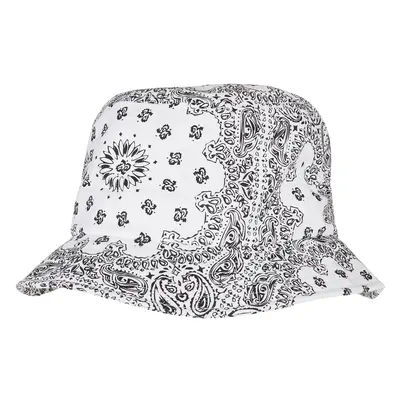 Bandana Print Bucket Klobouk bílý