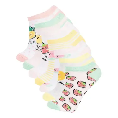 DEFACTO Girl's 7-Piece Cotton Booties Socks