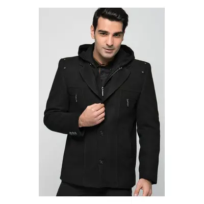 K7532 DEWBERRY MEN'S COAT-BLACK