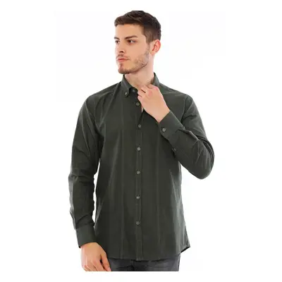 G721 DEWBERRY MEN'S SHIRT-KHAKI